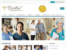 Tablet Screenshot of excellent-healthcares.com